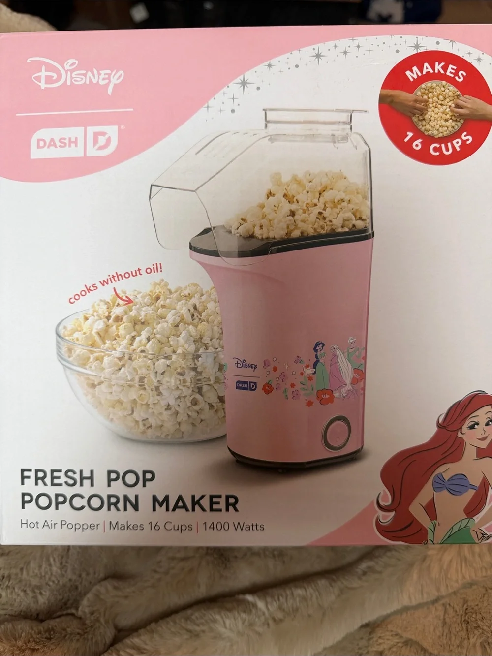 Disney Princess Pink Fresh Pop Popcorn Maker